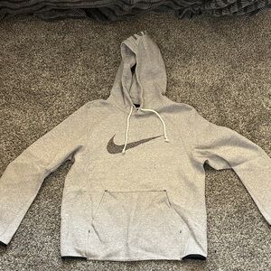 Nike Light Gray unisex oversized hoodie
